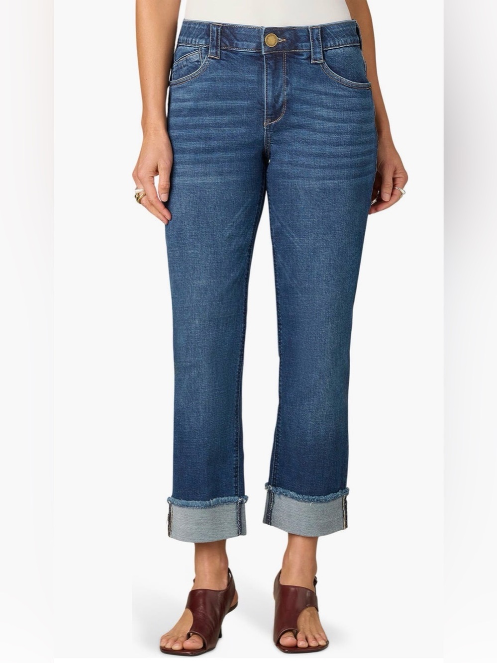 NEW…Wit & Wisdom Cuffed Ankle Boyfriend Jeans